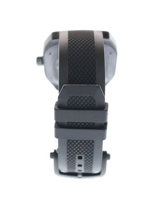 Hermes Black Dial Ti Rubber at Titanium Automatic Watch